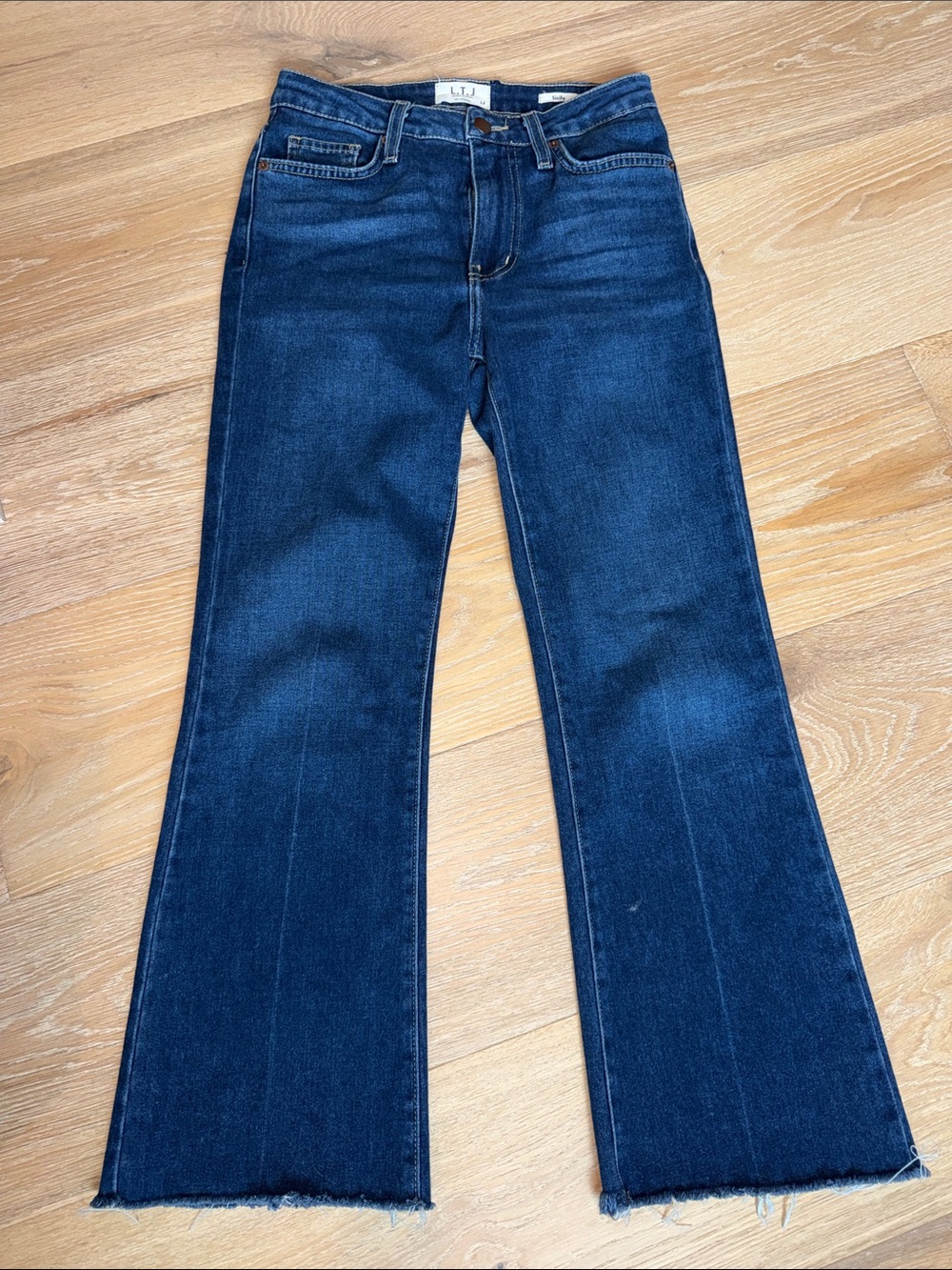 LTJ Letters to Juliet Women's Dark Blue Flare Jeans